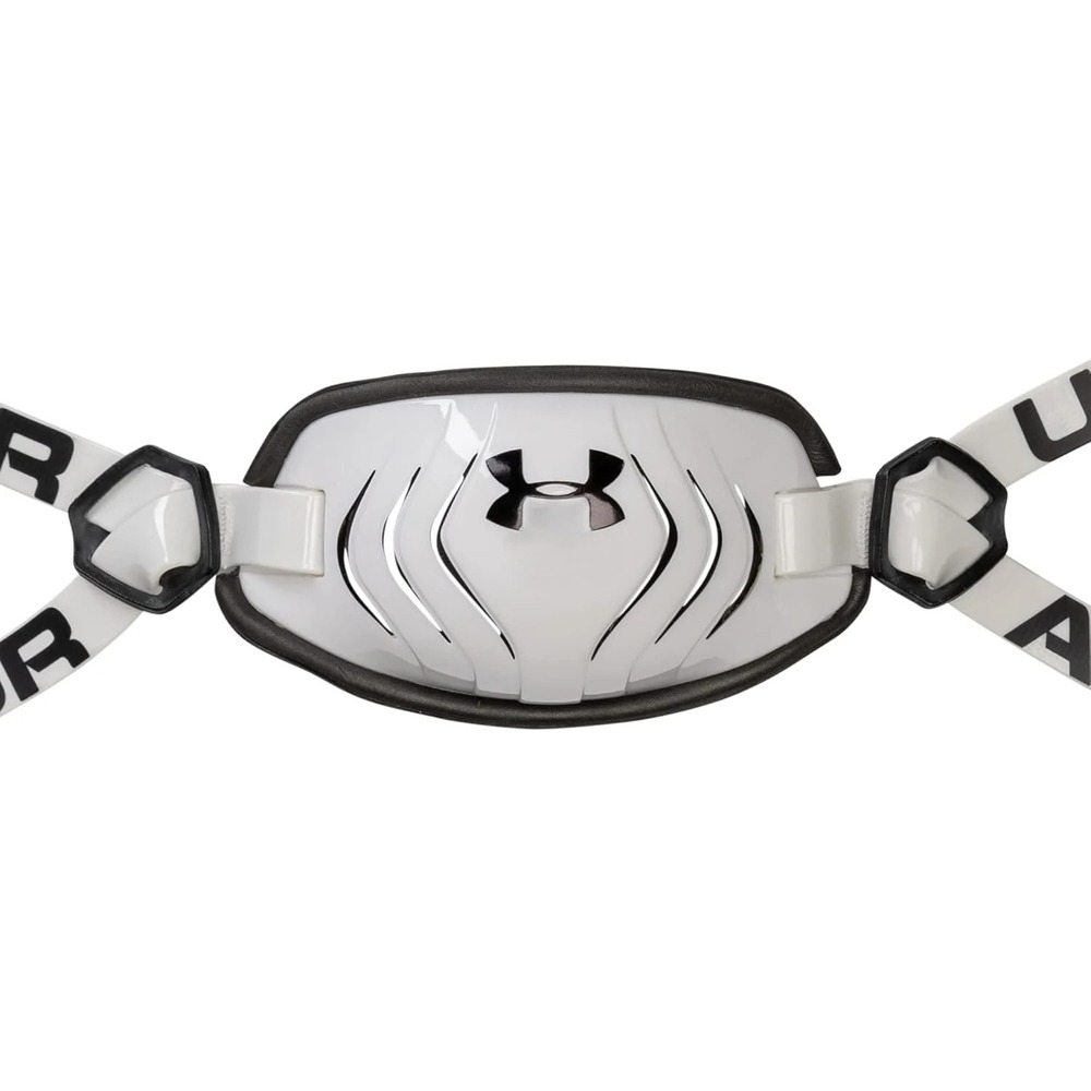 Under Armour Spotlight Football Helmet Chin Strap - White/Black, Adult - Picture 5 of 7